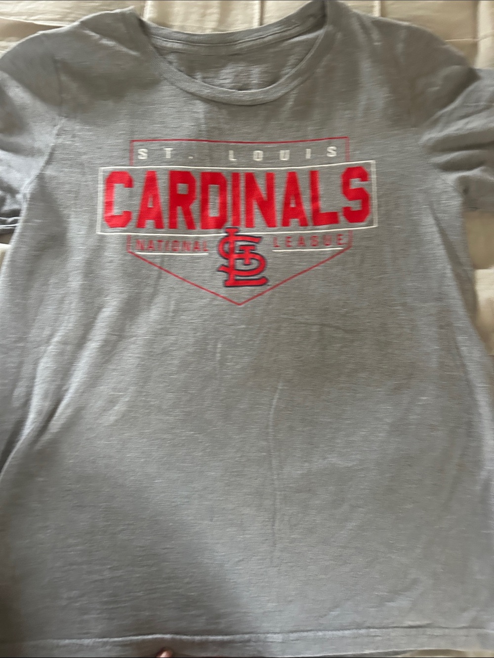 St. Louis Cardinals Kids Gray Short-Sleeve Tee with Red Logo